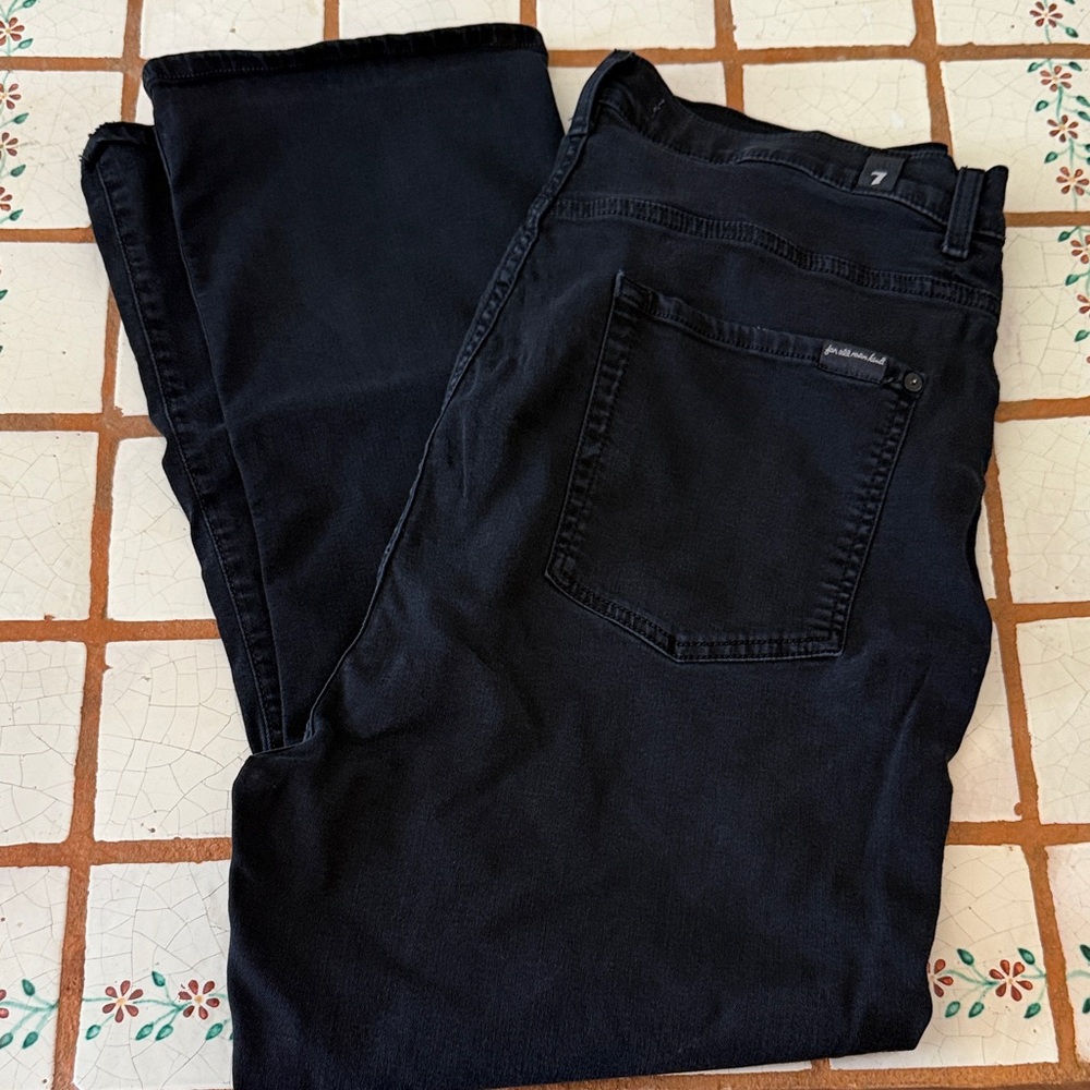 7 for all Mankind cropped straight leg jeans